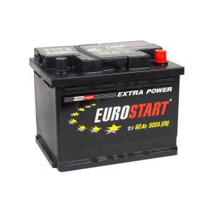 Аккумулятор Eurostart Extra Power 62Ач 																													