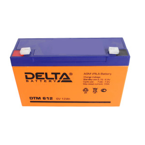 Аккумулятор Delta 12Ач DTM612